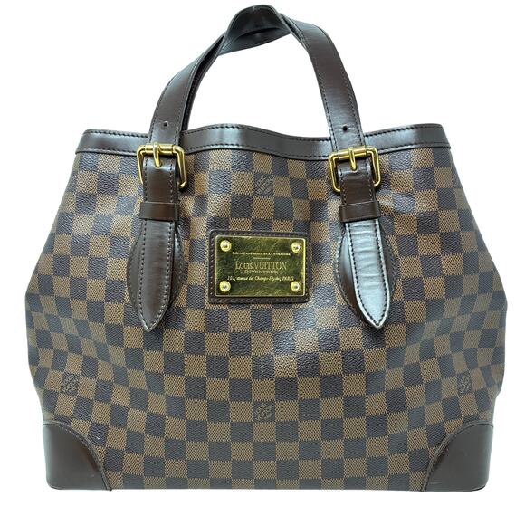 Louis Vuitton Hampstead MM tote bag in Damier Ebene canvas - Picture 2 of 16